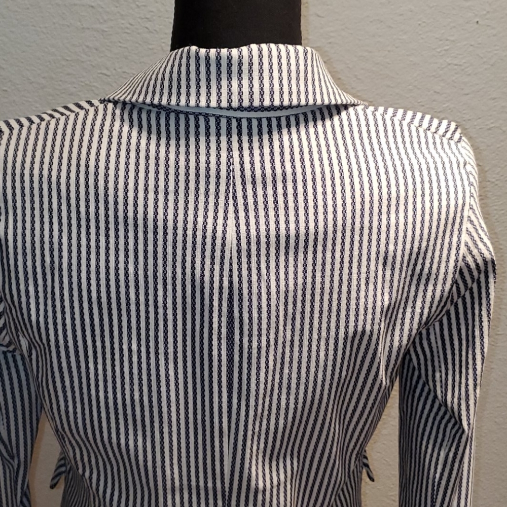 Rachel Zoe pinstripe jacket sz small - Picture 7 of 10